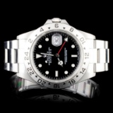 Rolex SS Explorer II Mens 40MM Wristwatch