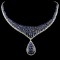 18K Gold 43.98ct Sapphire & 2.53ctw Diamond Neckla