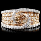 14K Gold 2.45ctw Fancy Diamond Ring