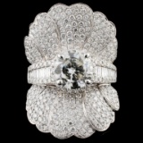 18K Gold 4.92ctw Diamond Ring