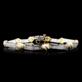 14K Gold 0.90ctw Diamond Bracelet