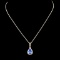 14K Gold 0.68ct Tanzanite & 0.22ctw Diamond Pendan