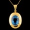 18K Gold 7.50ct Topaz Pendant