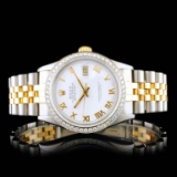 Rolex DateJust YG/SS Diamond 36mm Wristwatch