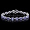 14k Gold 19.00ct Tanzanite & 0.75ct Diamond Brace