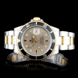 Rolex YG/SS Submariner Diamond 40MM Watch