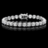 ^18k White Gold 9.50ct Diamond Tennis Bracelet