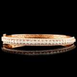 18K Gold 5.13ctw Diamond Bangle