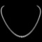 18k White Gold 6.50ct Diamond Necklace