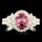 18K Gold 1.59ct Spinel & 0.84ctw Diamond Ring