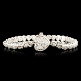 14K Gold 1.18ctw Diamond Bracelet