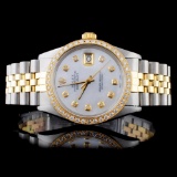 Rolex YG/SS DateJust Diamond 36MM Watch