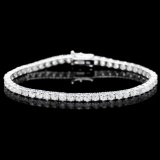 18k White Gold 7.45ct Diamond Bracelet