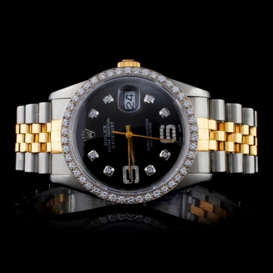 Rolex YG/SS DateJust Diamond 36MM Watch