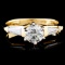 14K Yellow Gold 0.87ctw Diamond Ring