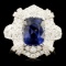 18K Gold 3.03ct Spinel & 1.46ctw Diamond Ring