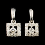 14K Gold 0.48ctw Diamond Earrings