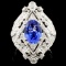 14K Gold 2.14ct Tanzanite & 0.85ctw Diamond Ring