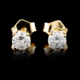 14K Gold 0.44ctw Diamond Earrings