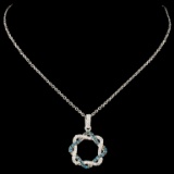 14K Gold 0.26ctw Fancy Color Diamond Pendant