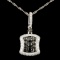 14K Gold 1.12ctw Fancy Color Diamond Pendant