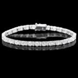 ^18k White Gold 9.00ct Diamond Bracelet