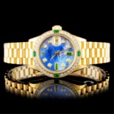 Rolex DateJust 18K YG Diamond 26MM Wristwatch