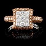 14K Gold 1.55ctw Fancy Diamond Ring