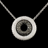 14K Gold 1.12ctw Fancy Color Diamond Pendant