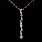 14K Gold 0.25ctw Diamond Pendant