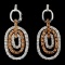 14K Gold 1.30ctw Diamond Earrings