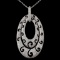 18K White Gold 1.45ctw Diamond Pendant