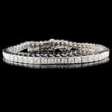 14K Gold 5.67ctw Diamond Bracelet