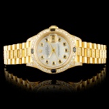 Rolex DateJust 18K YG 1.50ct Diamond Ladies Watch