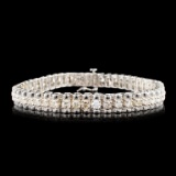 14K Gold 3.31ctw Diamond Bracelet