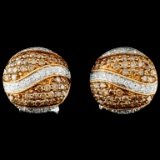14K Gold 0.97ctw Diamond Earrings