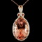 14K Gold 38.30ct Morganite & 0.80ctw Diamond Penda