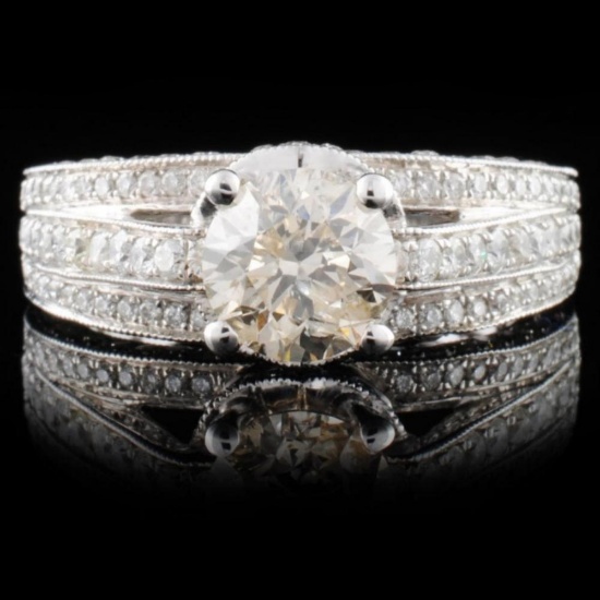 18K White Gold 2.65ctw Diamond Ring