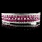 14K Gold 13.67ct Ruby & 0.79ct Diamond Bangle