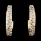 18K Yellow Gold 0.50ct Diamond Earrings