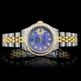 Rolex YG/SS DateJust Diamond Ladies Watch