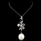 18K Gold 12-16MM Pearl & 0.69ctw Diamond Pendant