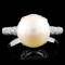 14K Gold 11.00MM Pearl & 0.94ctw Diamond Ring