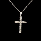 14K Gold 0.51ctw Diamond Pendant