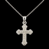 14K Gold 0.13ctw Diamond Pendant