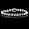 ^18k White Gold 9.50ct Diamond Tennis Bracelet