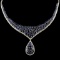 18K Gold 43.98ct Sapphire & 2.53ctw Diamond Neckla