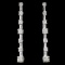 18K White Gold 0.50ctw Diamond Earrings