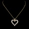 14K Gold 0.74ctw Diamond Pendant