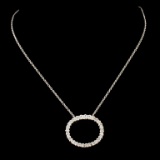 14K Gold 0.43ctw Diamond Pendant